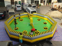 Juegos Interactivos al Aire Libre, Pista de Obstáculos Inflable, Juego Inflable Meltdown Wipeout, Ventas de Juegos Inflables, Máquina de Obstáculos Giratorios