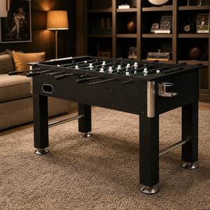 <span class=keywords><strong>Jeu</strong></span> de pub d'intérieur Salle MDF Salle de sport Table de baby-foot noire <span class=keywords><strong>Jeu</strong></span> de football à la main - Product Image 5