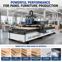 Machine de fraisage CNC multi-têtes à succès pour le bois, machine CNC multi-têtes haute efficacité pour la découpe de panneaux de portes d'armoires