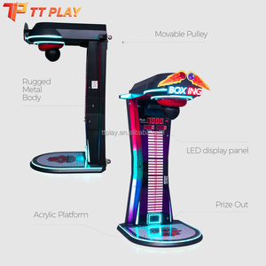Máquina de Boxeo Arcade Operada con Monedas, Directo de Fábrica, con Polea Móvil y Cuerpo Metálico Resistente para Centros de Entretenimiento Interiores - Product Image 1