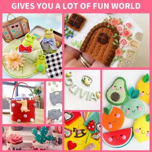 Tissu en <span class=keywords><strong>feutre</strong></span> de polyester coloré en gros pour projets d'artisanat DIY pour enfants - Product Image 6