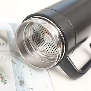 Thermos en acier inoxydable de haute qualité personnalisé, tasse à café de bureau avec poignée et filtre à thé, tasse à thé - Product Image 4