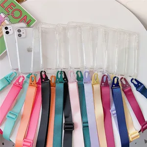 <span class=keywords><strong>Funda</strong></span> transparente para teléfono <span class=keywords><strong>con</strong></span> cordón/<span class=keywords><strong>cuerda</strong></span> para <span class=keywords><strong>iPhone</strong></span> 17 16 15 14 Pro Max <span class=keywords><strong>13</strong></span> 12 11 XR, correa cruzada tipo collar, cubierta trasera transparente - Product Image 3