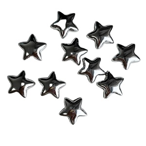 Nuevos Imanes de Resina para Refrigerador, <span class=keywords><strong>Serie</strong></span> Estrella Plateada, Decoración para el Hogar y la Cocina, Pegatinas Magnéticas - Product Image 1
