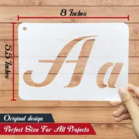 Hot Selling Plastic Templates Painting Letter Drawing Stencils Set