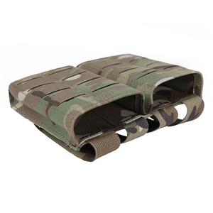 Étui de chargeur tactique double Emersongear en nylon léger 5.56 à extraction rapide, camouflage - Product Image 4