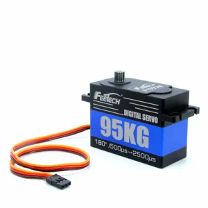 12V Ultra alto Torque 100kg 180 grados PWM Digital Servo para RC Robotic Industry Robot Automation