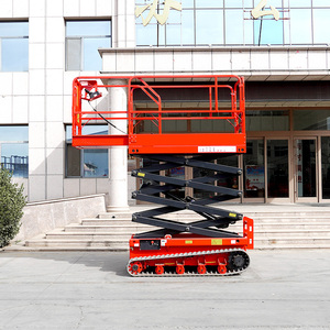 Plateforme élévatrice à ciseaux électrique automatique de 12 m, capacité de charge de 230 kg à 320 kg, autopropulsée, pour la construction et l'entretien des bâtiments - Product Image 2