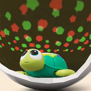 Giocattolo Elettrico a Forma di Tartaruga per l'Apprendimento dei Bambini con Testa Oscillante, Proiezione Luminosa, Musica e Telecomando - Product Image 3