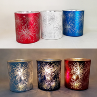 Support de bougie en verre électroplaqué élégant personnalisé, bougie parfumée, gobelet vide, pot en verre électroplaqué pour cadeaux