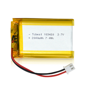Baterías recargables de iones de litio con bolsa de 3,7 V/2000mAh al por mayor modelo 103450 personalizado profesionalmente - Product Image 2