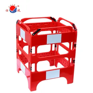 Removable Parking Lot Road Barrier Removable Protective Plastic Fence/plastic Road Barrier Mobile Crowd Control Barrier