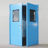 Pintu Tahan Api Satu Jam Berkualitas Tinggi Model Ayun Dengan Perlengkapan Kunci untuk Penggunaan Komersial Industri Hotel Vila Apartemen