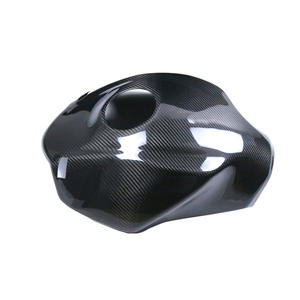 Cubierta de la tapa del tanque de combustible de fibra de carbono seca 3K para Kawasaki Ninja H2 H2R, embellecedor de tanque de motocicleta con acabado brillante o mate, no apto para H2 SX - Product Image 1