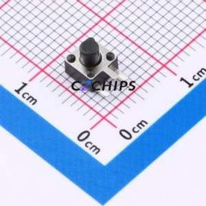 HX TS4550B3J 250gf Tactile Switch Bent Lead Through Hole-3P,4.5x4.5mm Single Pole Single Throw Round Button 2.5N - Product Image 1