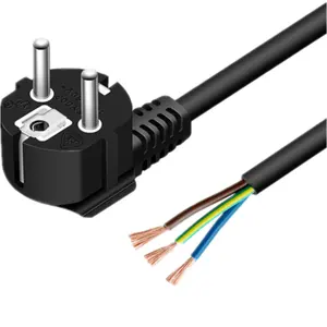 Best Factory Vde Standard Power Cord EU 2pin Power European Plug With IEC C13 Connector Power Cable