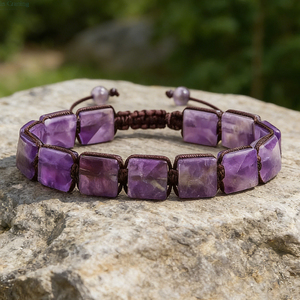 Natural <b>Healing</b> Crystal <b>Bracelet</b> Gemstone Beaded <b>Bracelets</b> with Silver Charm Gemstone Handmade Bohemian Jewelry Graduation Gift - Product Image 6