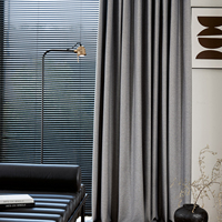 Rideaux occultants modernes de luxe 18-258 pour salon – Protection élégante de l'intimité et traitement des fenêtres
