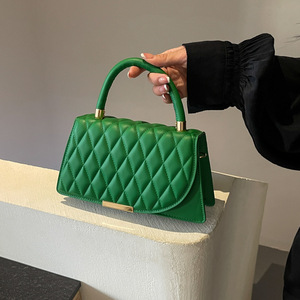 กระเป๋าถือผู้หญิงแบบสะพายไหล่เดี่ยว ลายตารางเพชรปัก สำหรับผู้หญิง - Product Image 2