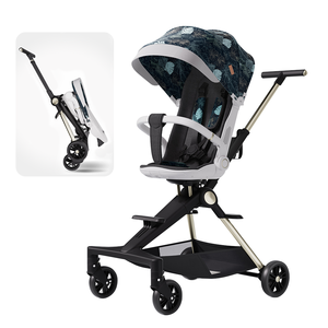 Poussette bébé Purorigin légère en alliage à 4 roues, pliable, <span class=keywords><strong>haute</strong></span> vue, compacte, portable, chariot de voyage, poupée bébé de luxe, 0-6 ans - Product Image 2