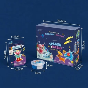 Kit de <span class=keywords><strong>pâte</strong></span> <span class=keywords><strong>à</strong></span> <span class=keywords><strong>modeler</strong></span> séchant <span class=keywords><strong>à</strong></span> l'air <span class=keywords><strong>en</strong></span> gros, marque privée, logo personnalisé, <span class=keywords><strong>pâte</strong></span> super légère, ensemble DIY pour les vendeurs e-commerce - Product Image 2