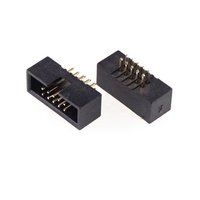 IDC Box Header 1.27mm 10 broches 2x5 positions broche mâle double rangée droite à travers les trous PCB soudure IDC Socket Mate 4 mur enveloppé