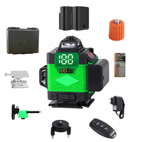 Niveau Laser 360 à nivellement automatique, télécommande sans fil 3D horizontale et verticale, faisceau vert croisé puissant avec trépied