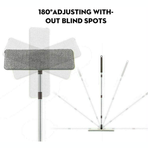 Système de vadrouille plate et seau mains libres autonettoyant-Tampons en microfibre réutilisables pour les sols durs en carreaux de marbre - Product Image 5