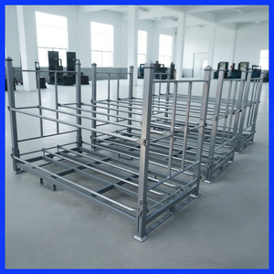 Fábrica Shandong Xinmeida, Venta al por Mayor de Estantes Metálicos Plegables y Apilables para Neumáticos, sin Ruedas, en Azul Oscuro y Verde Hierba - Product Image 2