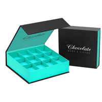 Fabricant de coffrets cadeaux de luxe en carton vide pour chocolats, avec doublure en éponge, lamination mate imperméable personnalisée