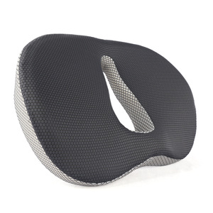 Coussin de siège en mousse à mémoire de forme Meibuttocks en forme de U, gris foncé et noir, pour soutien lombaire de chaise - Product Image 1