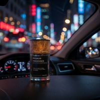 Diffuseur de parfum de voiture de luxe à turbine rotative en verre, évaporation naturelle, parfum longue durée, désodorisant pour la vente en gros