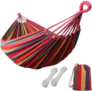 Hamac de jardin en toile de coton léger et confortable pour bébé pour le camping