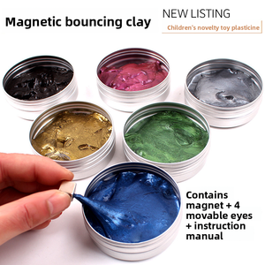 Tanah liat warna magnetis ajaib dengan 12 warna mainan pereda Stress Magnet hisap plastik untuk remaja & dewasa tanah liat Venting - Product Image 2