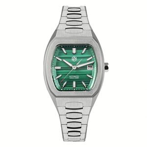 San Martin SN0145 39.5mm Men Dive <b>Watch</b> Tonneau Luxury Mineral Dial PT5000 SW200 Automatic <b>Mechanical</b> Sapphire Luminous <b>Watches</b> - Product Image 1