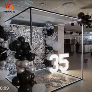 Miroir Tunnel LED Lisse Rectangulaire en Métal, Boîte Photo Lumineuse, Photomaton Personnalisable en Taille et en Couleur pour Mariage, Événement, Fête, Toile de Fond - Product Image 6