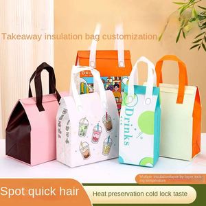 Non-Woven Insulated Aluminum Foil Takeaway Cooler Bag for Cooler Bag Insulated Insulated Non-woven Bag - Product Image 5