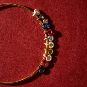 Mini pendentif ovale en émail avec breloques <span class=keywords><strong>colonne</strong></span> <span class=keywords><strong>de</strong></span> cristal couleur macaron et pierre <span class=keywords><strong>de</strong></span> naissance, collier <span class=keywords><strong>de</strong></span> fête mignon pour femme, bijoux DIY - Product Image 3