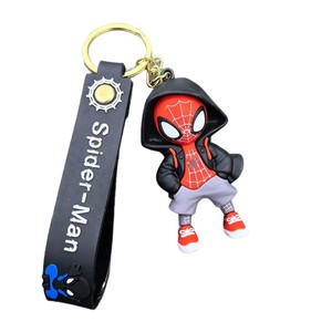 <strong>Marvel</strong> Spider-Man PVC Keychain Trendy Couple's Car Key Chain and Small Bag Charm - Product Image 5