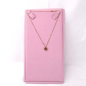 Custom Gold Stamping Microfiber Jewelry Display Luxury Suede Microfiber Necklace Earring Jewelry Pouch With Insert <b>Card</b> Pad - Product Image 3