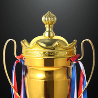Trophée World Metal Trophy Coupe d'Europe Style Champions League Trophy Awards for School Sports Competition Prize Vente à chaud en gros JZ