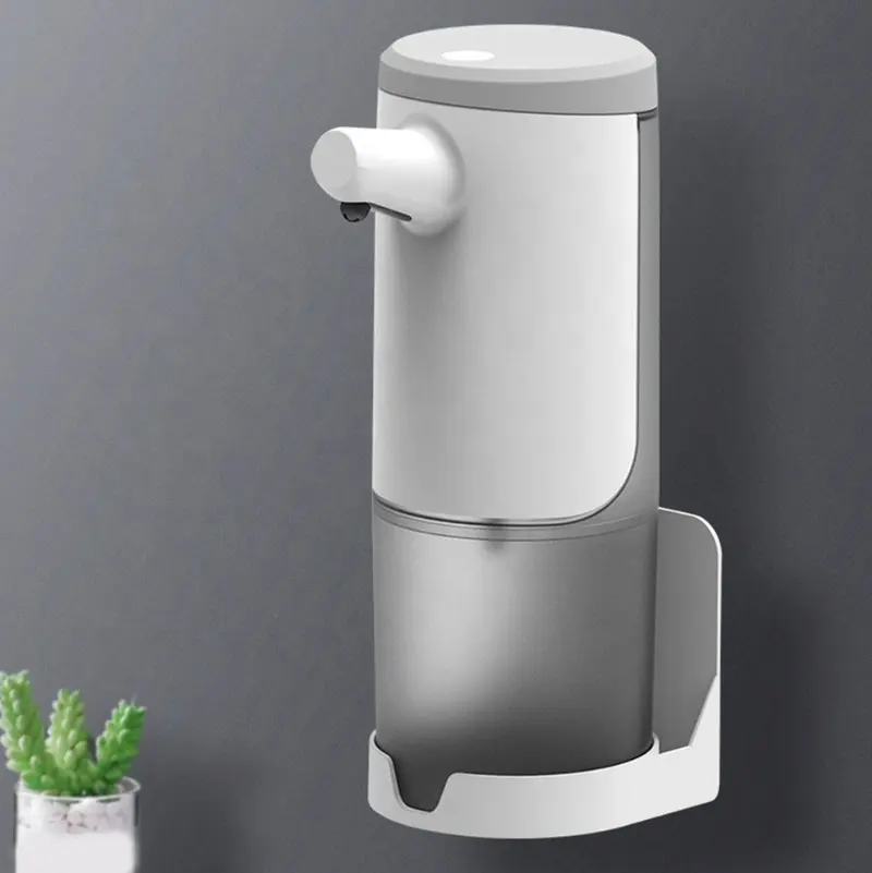 Dispenser de sabão automático sensível ao toque de cozinha, dispensador de sabão automático inteligente com sensor de movimento, infravermelho, dispositivo de lavagem das mãos, espuma do banheiro, lavadora de mãos, 450ml
