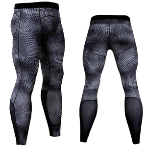 Mallas <span class=keywords><strong>de</strong></span> compresión planas para hombre, medias largas <span class=keywords><strong>de</strong></span> compresión, pantalones <span class=keywords><strong>de</strong></span> compresión, 4 agujas, licra, poliéster personalizado - Product Image 3