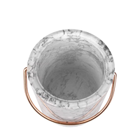 Seau à glace en marbre d'usine personnalisable-Support élégant pour refroidisseur de vin et de bière pour la fête, les bars, accepte les motifs personnalisés