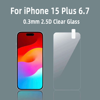 Protection d'Écran Anti-Rayures à Couverture Complète pour iPhone 13, Verre Trempé Transparent 9H pour iPhone 15 / 13 Pro / 14 Pro Max / iPhone 13
