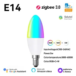 EweLink ZigBee/Wifi MR16/E27/E14 5W/9W rgbcw lampadine thông minh dimmerabili ứng dụng/voce/cho Alexa/Google/Alice/salute/yandex - Product Image 4