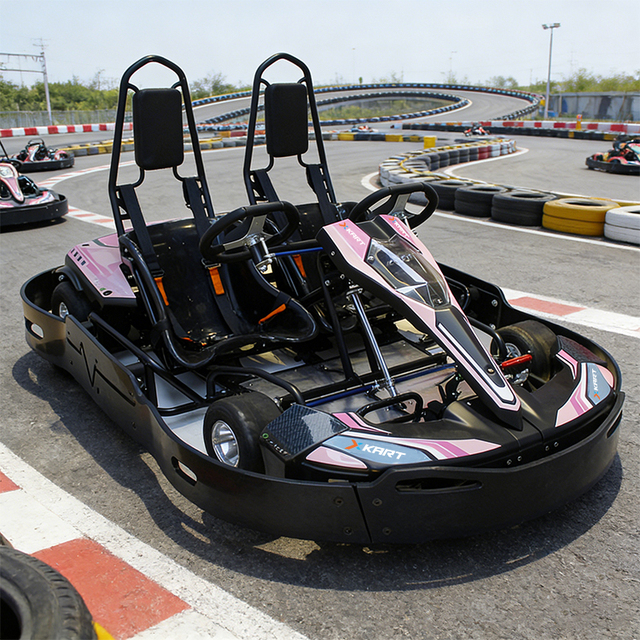 X-KART Factory Manufacturer Karting Amusement Park Entertainment Double Seats Electric Go Kart for Sale