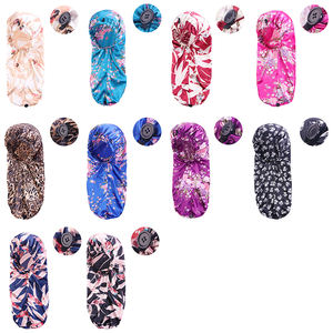 Bandeaux et bonnets de luxe de créateur, <span class=keywords><strong>bonnet</strong></span> long en satin pour cheveux longs, <span class=keywords><strong>bonnet</strong></span> pour tresses dreadlocks avec bouton-pression - Product Image 5