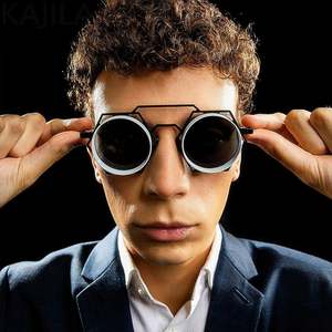 Gafas de Sol Redondas de Metal Retro de Alta Calidad al por Mayor para Mujer, Lentes de Espejo, Gafas de Sol Góticas Steampunk para Hombre - Product Image 1