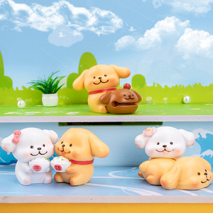ตุ๊กตาเรซิ่นรูปสุนัขน่ารัก งานฝีมือประดับตกแต่งโต๊ะทำงาน ของขวัญสำหรับทุกเพศ อายุ 8-13 ปี สินค้าสำเร็จรูป - Product Image 3